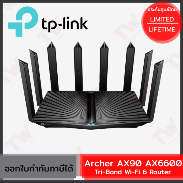 Tp Link Router Ax6600 TP-Link Archer AX90 AX6600 Tri-Band Gigabit Wi-Fi 6 Router ของแท้ ...